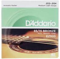 MUTA CHITARRA ACUSTICA D'ADDARIO 9/45 EZ920