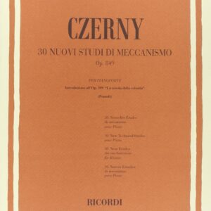 LIBRO CZERNY 30 NUOVI STUDI DEL MECCANISMO