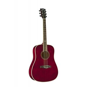 CHITARRA ACUSTICA EKO - NXT D100CE SEE THROUGH RED