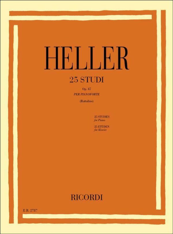 LIBRO HELLER 25 STUDI OP 47 PIANOFORTE