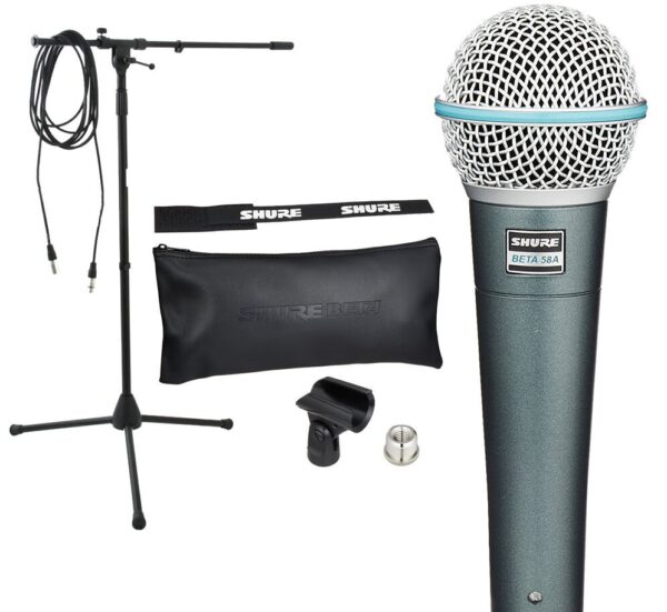 MICROFONO SHURE BETA 58 CAVO E ASTA BUNDLE