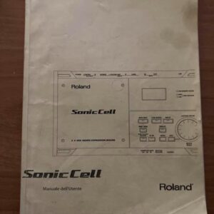 MANUALE D'USO ROLAND SONIC CELL