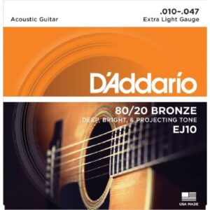 MUTA CHITARRA ACUSTICA D'ADDARIO EJ10