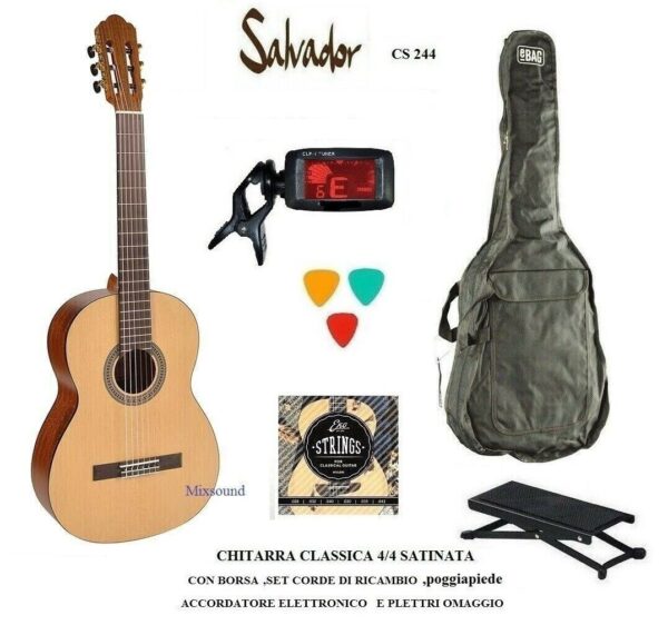 CHITARRA CLASSICA SALVADOR SATINATA CS-244
