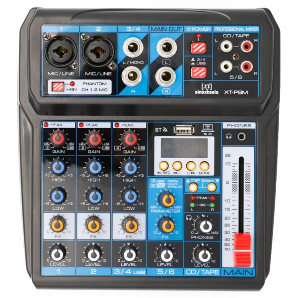 MIXER SINEXTESIS 6 CANALI XT-PSM