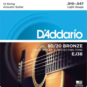 MUTA CHITARRA ACUSTICA  D'ADDARIO EJ36