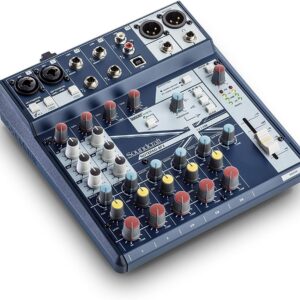 MIXER Soundcraft Notepad Series Consoles-Notepad 8 Channel Desktop Mixer with USB
and Lexicon Effects