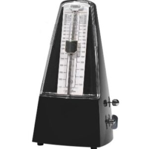 METRONOMO MECCANICO BOSTON  Vcon campana (0-2-3-4-6), 40-208 bpm, colore nero.