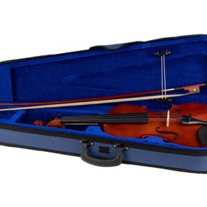 VIOLINO LEONARDO 4/4
Set violino 3/4 in legno laminato, vernice in nitrocellulosa, tastiera e piroli in acero verniciato di colore nero e cordiera con tiracantini integrati. Dotato di archetto, pece e custodia.