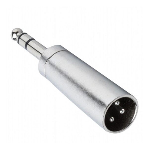 Adattatore Presa XLR (M) a Spina Jack ø 6,3 mm. Bilanciato (M)