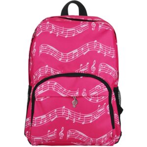 Zaino con pentagrammi (Colore Fucsia)Sfondo fucsia con note e tastiera.
Molto capiente, pratico e comodo; facile da trasportare.
Articolo costituito da 1 scomparto principale e da tasca frontale, entrambe con chiusura a cerniera.