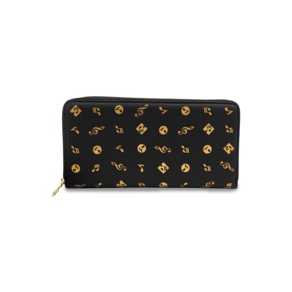 Borsellino Luxury rettangolare tema musicale (Colore nero con finiture dorate)