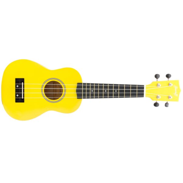 UKULELE SOPRANO 21" SUPERIOR SATINATO CON BORSA (GIALLO)