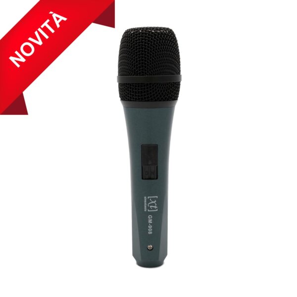 MICROFONO DINAMICO CARDIOIDE CON INTERRUTTORE E CAVO XLR/JACK
