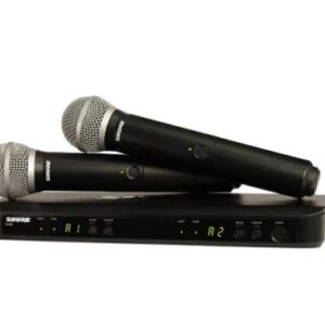 RADIO MICROFONO SHURE BLX288E-PG58-M17 SISTEMA DUAL WIRELESS PG58